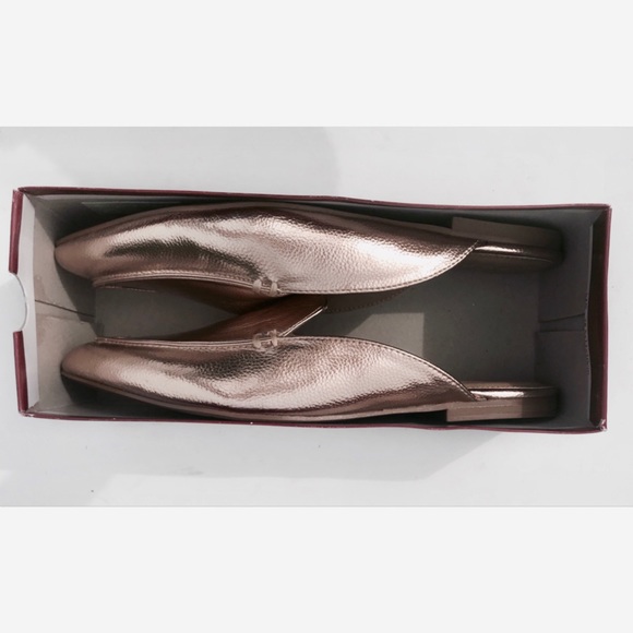 NIB Esprit rose gold Mules - Picture 8 of 8